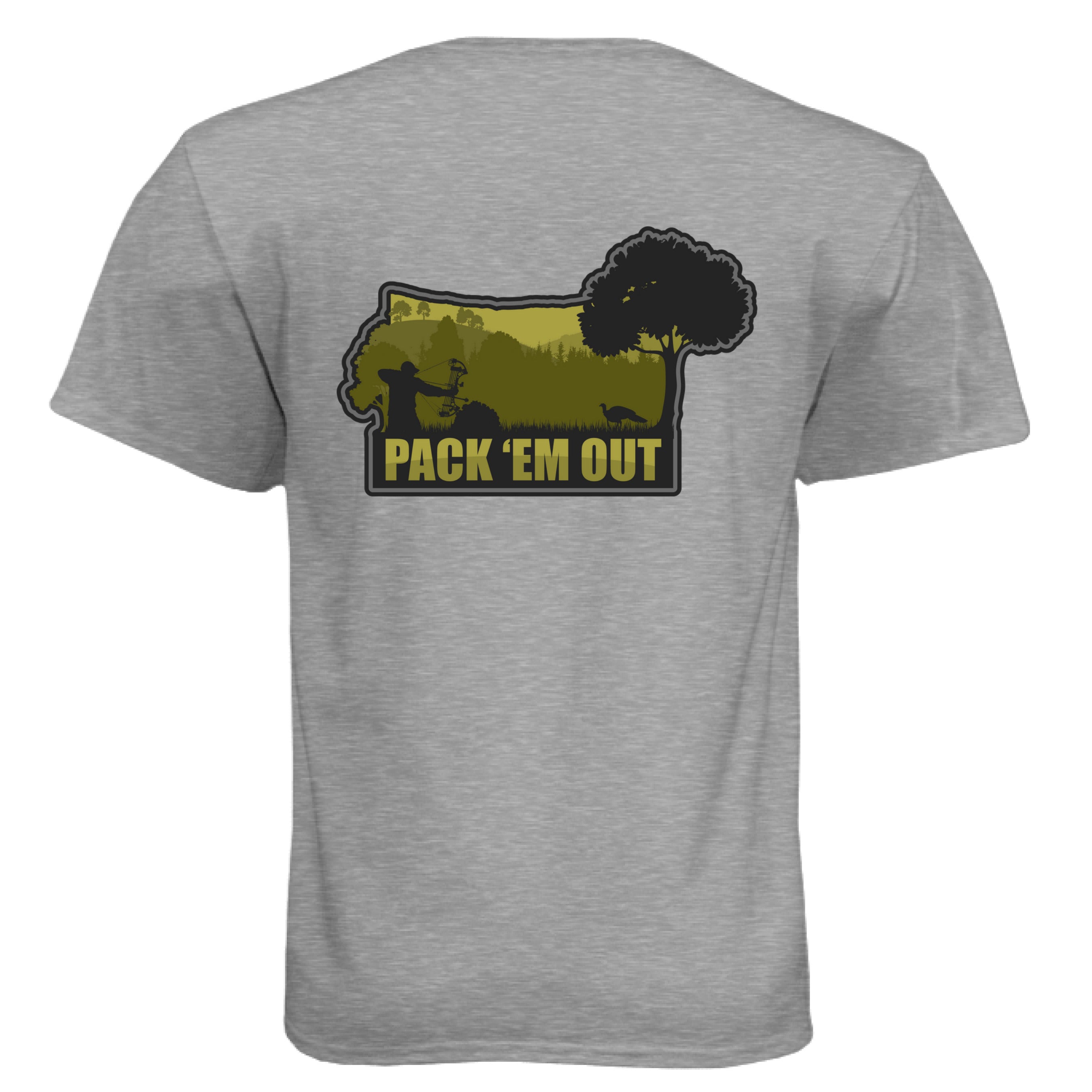 Dark Heather Grey (60/40) - BACK