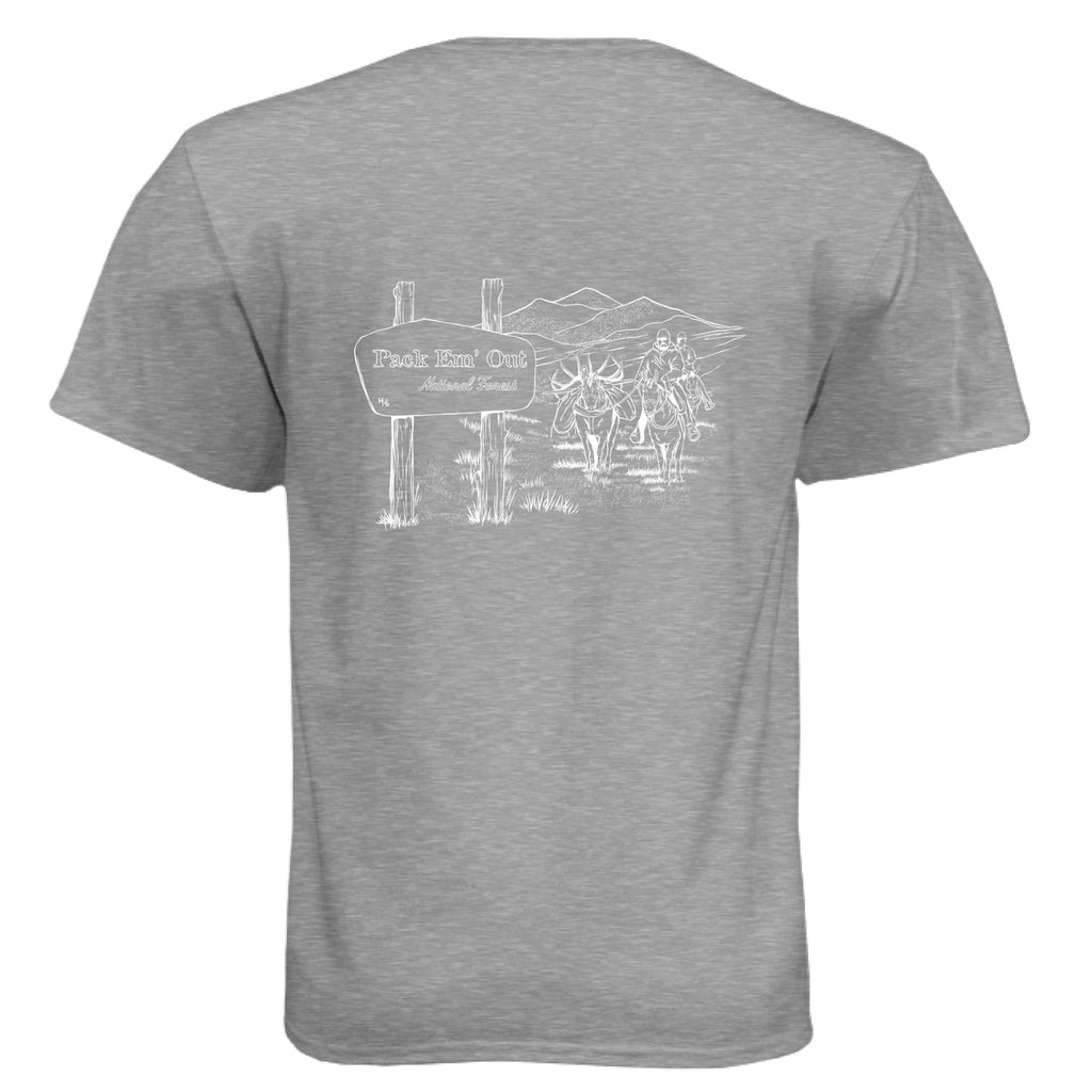 Dark Heather Grey (60/40) - BACK