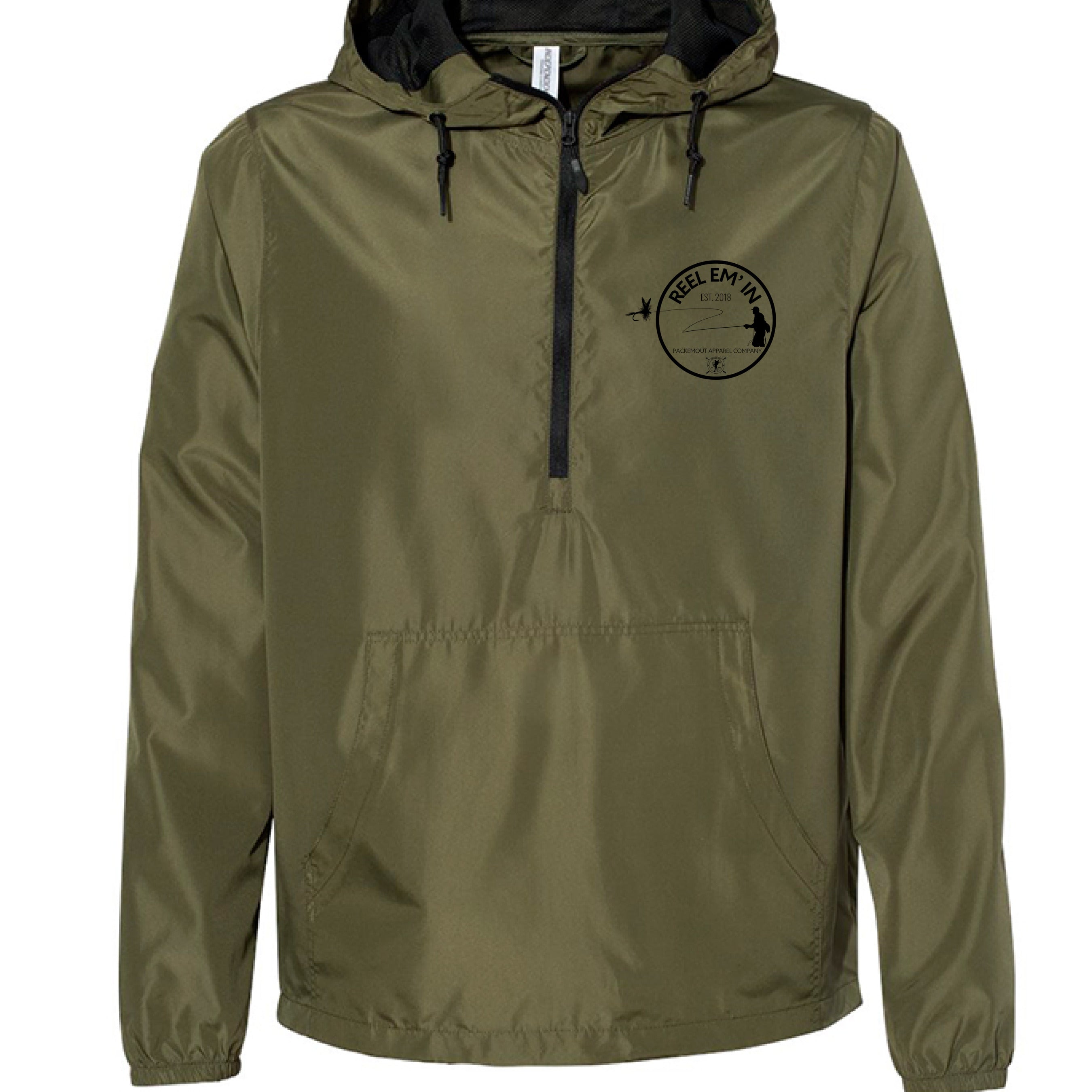 Army/ Black Zipper - FRONT